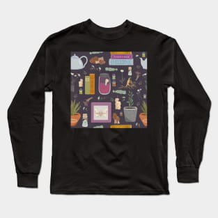 Spell Components Pattern Long Sleeve T-Shirt